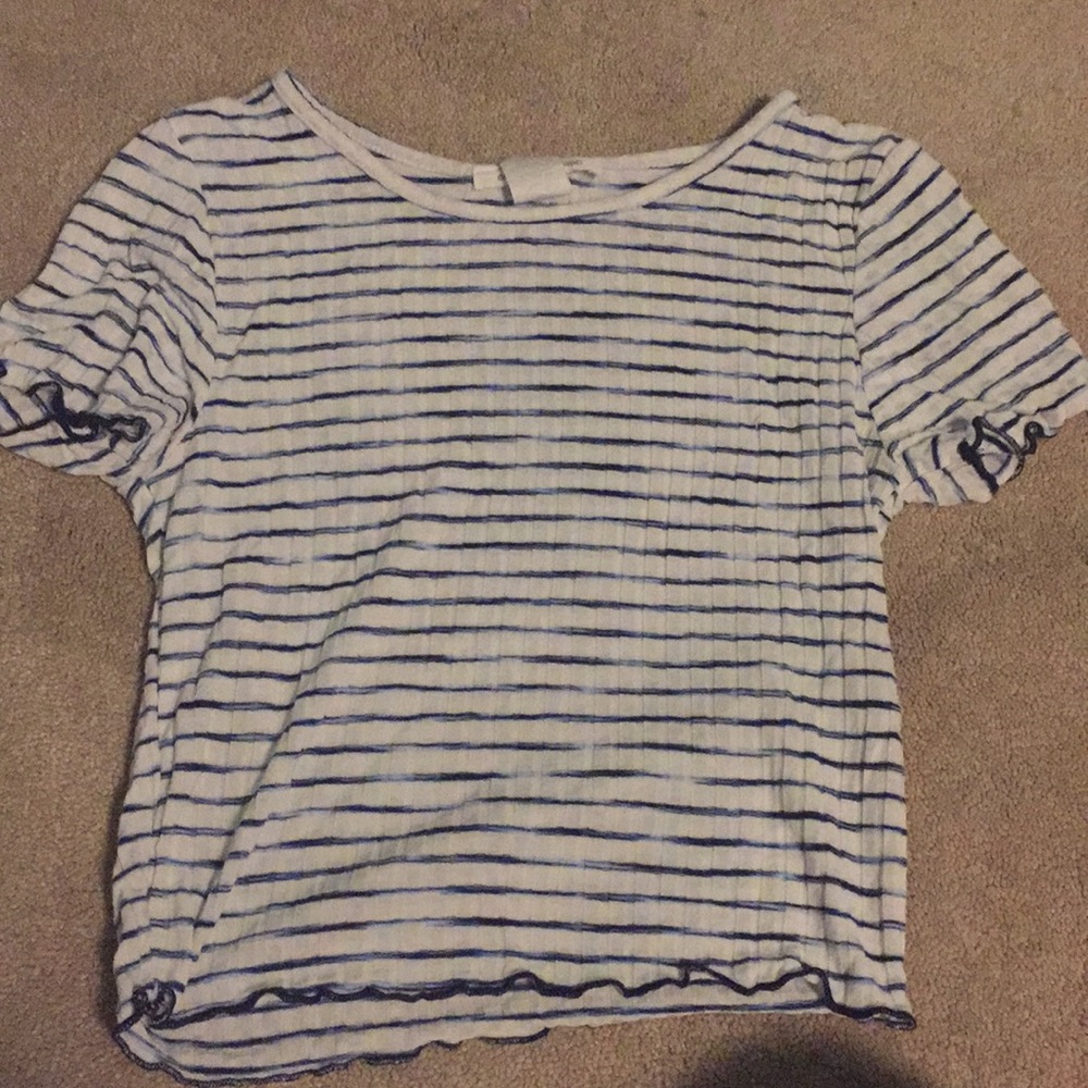 Cute striped blue and white shirt